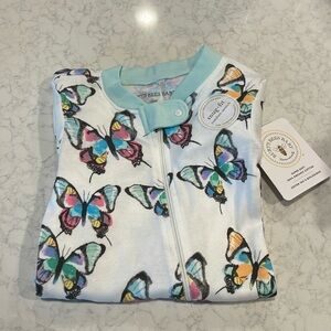 BURTS BEES BABY GIRL FOOTIE PJS